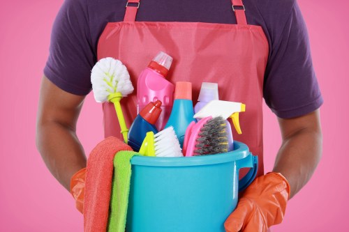 Construction dust and debris removal during after builders cleaning