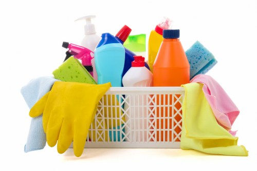 Move out cleaning process in a bright living room
