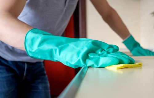Lobby and reception office cleaning to maintain a welcoming environment